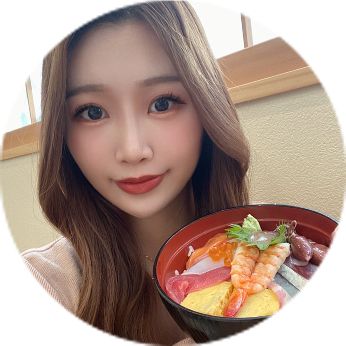 女子駅前ガイドイーグルテレビお寿司玄徳 メニュー名海鮮丼